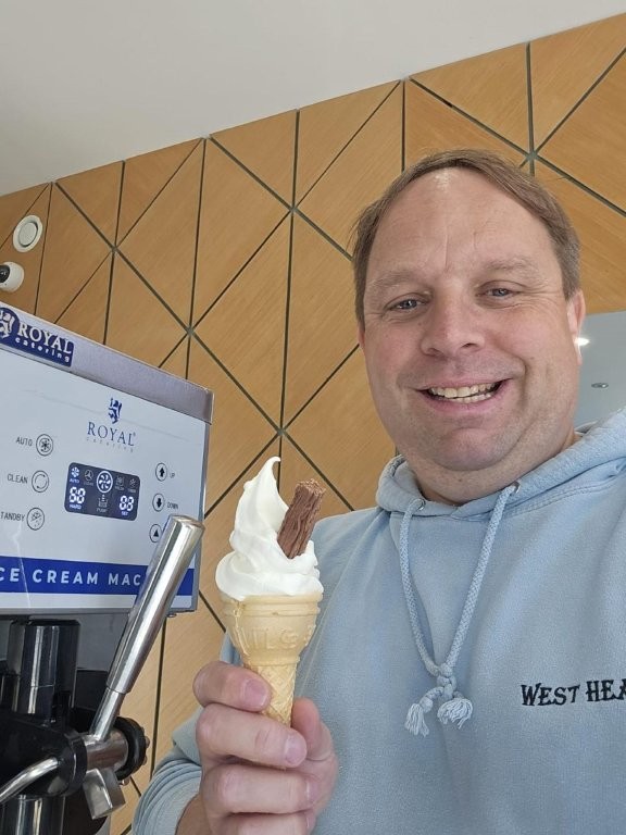 Mr Whippy ice cream being served at West Heanton